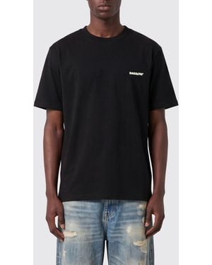 Barrow Camiseta De Algodón Con Logo En Contraste Y Hombros Caídos - Negro