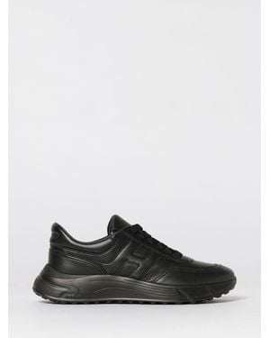 Hogan Hyperlight Leather Sneakers - Black
