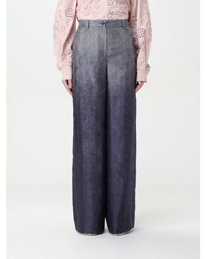 Alberta Ferretti Wide Leg Ombre Trousers - Blue