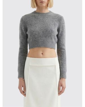 Jil Sander Virgin Wool Cropped Jumper - Grey