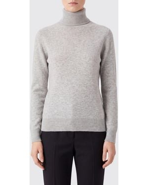 Kangra Slim Fit Wool And Cashmere Turtleneck Sweater With Ribbed Cuffs - Gray