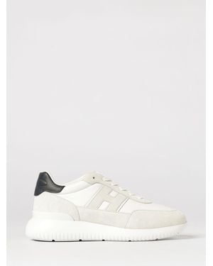 Hogan Interactive³ Suede And Leather Trainers - Natural