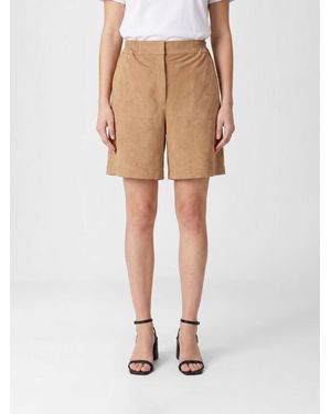 Urbancode Pantalones Cortos De Piel Sintética De Ante - Neutro