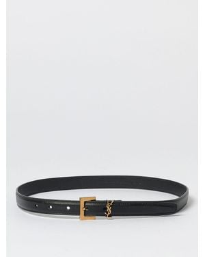 Saint Laurent Cinturón Mujer - Blanco