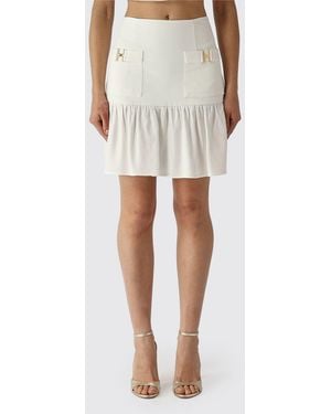 Elisabetta Franchi Mini Skirt - White