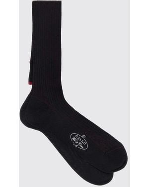 Gallo High Ribbed Socks - Black