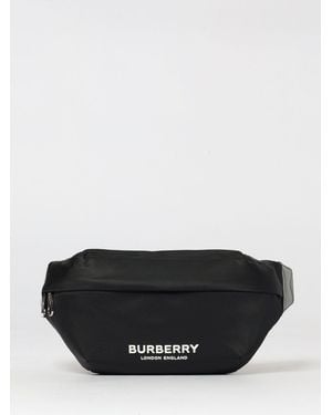 Burberry Sonny Nylon-Gürteltasche Mit -Logo - Schwarz
