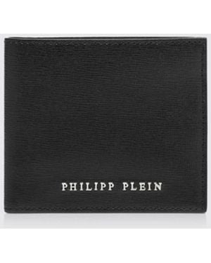 Philipp Plein Bi-Fold Wallet With Logo Print - White