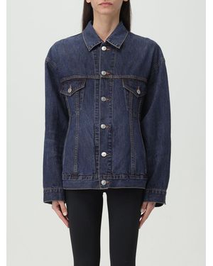 Balenciaga Giacca Di Jeans "Hourglass" - Blu