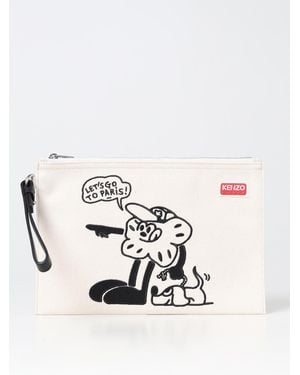 KENZO Pochette Boke Flowe - Bianco