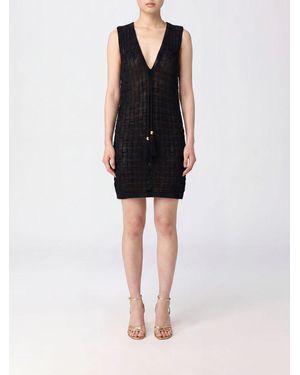 Elisabetta Franchi Vestido De Punto - Negro