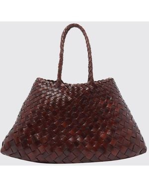 Dragon Diffusion Santa Croce Handtasche Aus Geflochtenem Leder - Braun