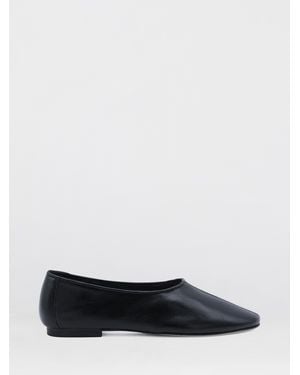 BY FAR Prudence Leather Ballerinas - White