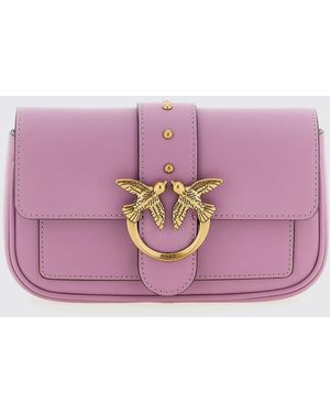 Pinko Love Bag One Simply Leather Bag - Purple