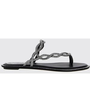 Rene Caovilla Flat Sandals - White