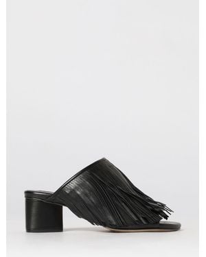 Vic Matié Vic MatiÉ Leather Mules With Fringes - Black