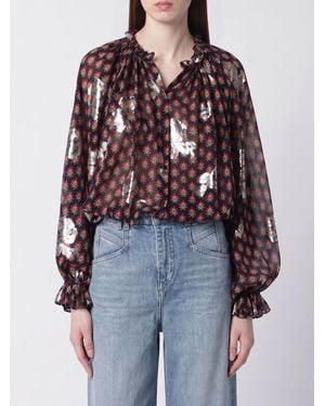 Etro Silk Shirt With Floral Print - Red