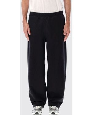 Champion Wide Leg Cotton Jogging Trousers With Elasticated Waist - Black