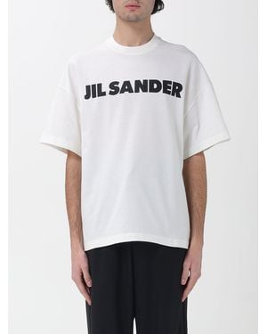 Jil Sander Cotton T-Shirt With Logo - White