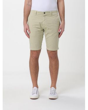 Mason's Slim Fit Stretch Cotton Shorts - Natural