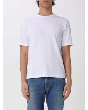 Blauer Cotton T-Shirt With Emblem - White