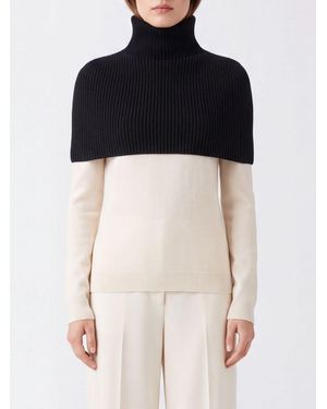 Sa Su Phi Ribbed High-Neck Collar - Black