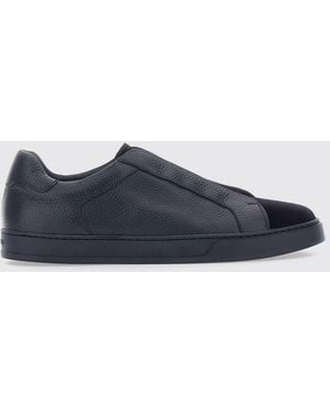Doucal's Slip-On Sneakers - Blue