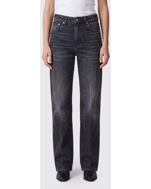 R13 Jeans Modello Straight A Cinque Tasche - Blu