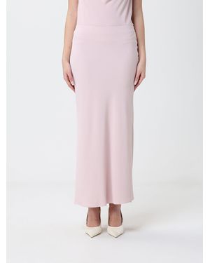 Hanita Jersey Long Skirt - Pink