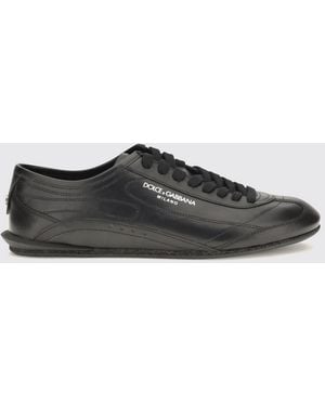 Dolce & Gabbana Dolce &Amp Gabbana Lipari Low-Top-Sneakers Aus Glattem Kalbsleder Mit Logo - Weiß