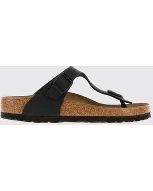 Birkenstock Sandalias De Dedo Gizeh De Birko-Flor Con Tira Ajustable - Blanco