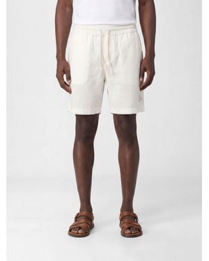 Portuguese Flannel Linen Blend Jogging Shorts - Natural