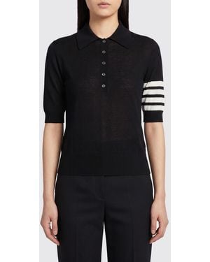 Thom Browne Polo Shirt - Black