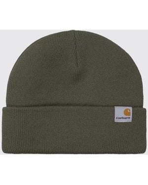 Carhartt Beanie-Mütze Aus Acryl Mit Umschlag Und Logo-Patch - Grün