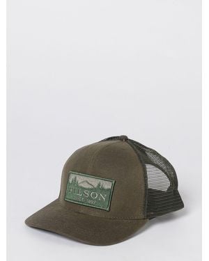Filson Logger Cotton And Mesh Nylon Hat - Green