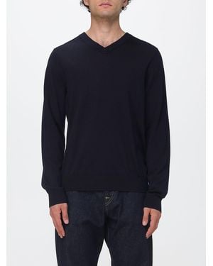 Paul Smith Long-Sleeved V-Neck Jumper - Blue