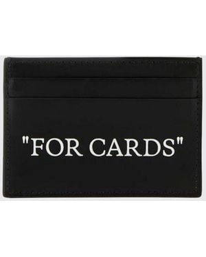 Off-White c/o Virgil Abloh Quote Leather Credit Card Holder - White