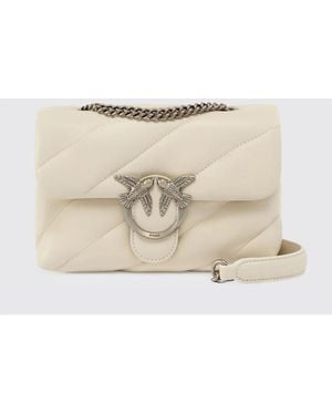 Pinko Love Puff Mini Matelassé Nappa Bag - Natural