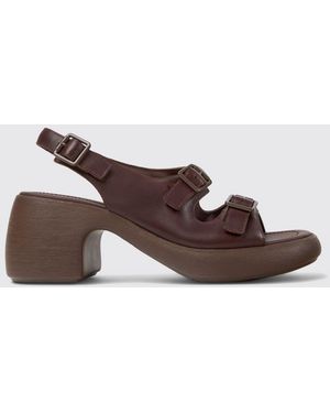Camper Thelma Leather Sandals - Brown
