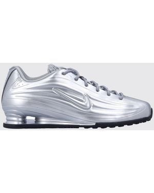 Nike Shox Z Sneaker Aus Kunstleder Mit Ton-In-Ton Swoosh-Logo - Weiß