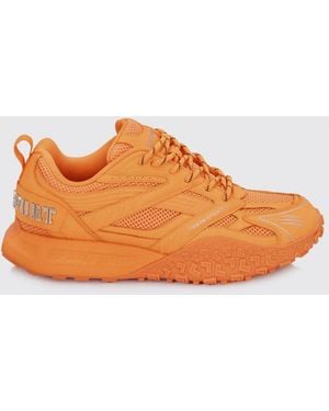 Philipp Plein Urban Sprinter Mesh And Rubber Trainers - Orange
