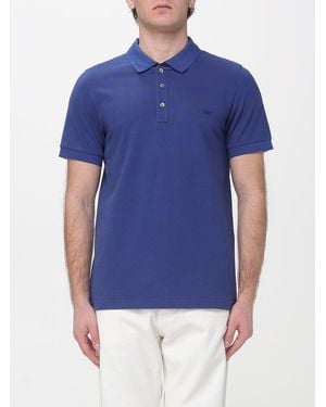 Fay Stretch Cotton Polo Shirt - Blue