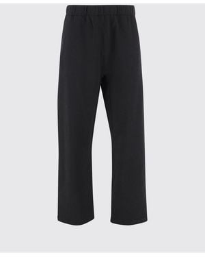 Jacquemus Rond Carrè Cotton Trousers - Black