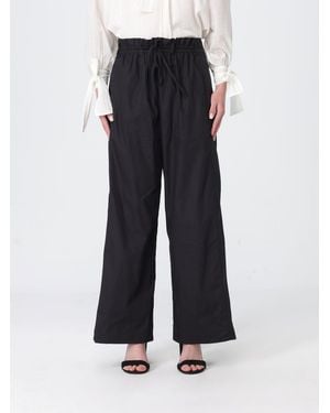 Tela Cotton Blend Palazzo Trousers - Blue
