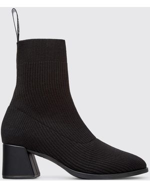 Camper Botines Kora De Lyocell Tencel Acanalado - Negro