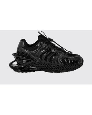 Philipp Plein The Thunder Stroke Gen X 02 Mesh Sneakers With A Chunky Sole - Black