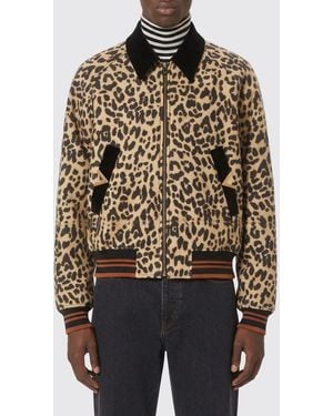Valentino Animal Print Wool Bomber Jacket - Multicolour