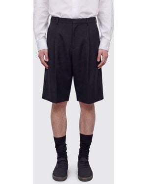 The Row Wool Shorts - Blue