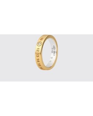 Maison Margiela Numeric Crystal-Embellished Band Ring - Metallic
