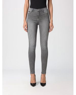 Philipp Plein High-Waisted Skinny Stretch Denim Jeans - Blue